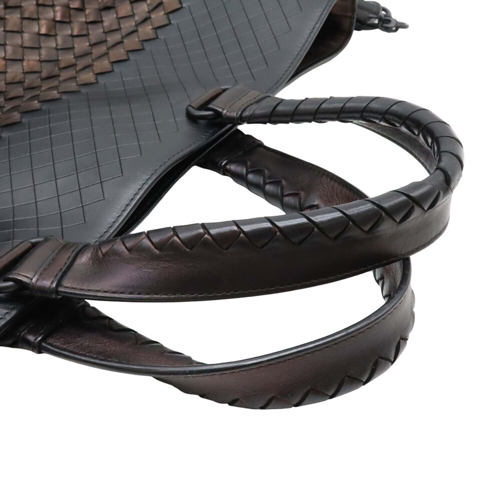 Pre-Loved Bottega Veneta Bicolor Nappa Intrecciato Imperatore Convertible Tote - Picture 7 of 9